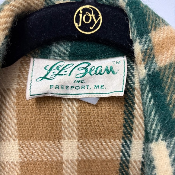 Vintage L.L. Bean Wool Blend Plaid Men's Button Jacket Size Large - Picture 3 of 12